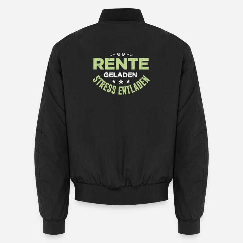 Cadeau de retraite chargé de rente - Bomber unisexe - noir