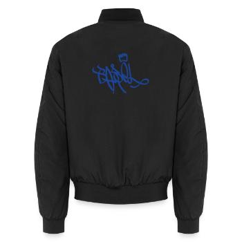 Souvenir du Street Art de Bâle - Bomber unisexe - noir - Dos - AI Model Male 185 light (185cm)