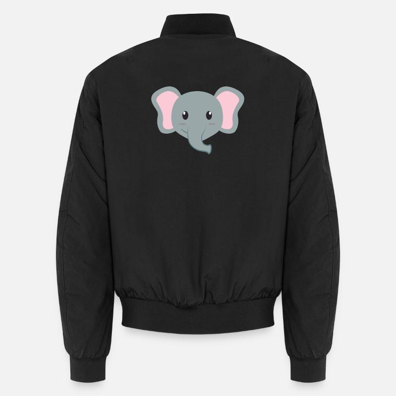Elefant Cartoon Unisex Bomberjacke