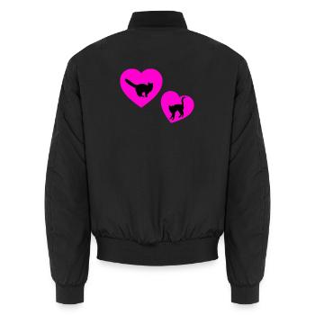 félin - Bomber unisexe - noir - Dos - AI Model Male 185 light (185cm)