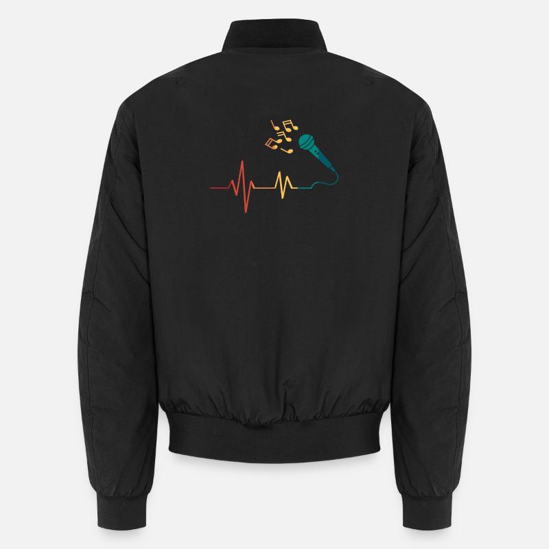 Heartbeat-Mikrofon Unisex Bomberjacke