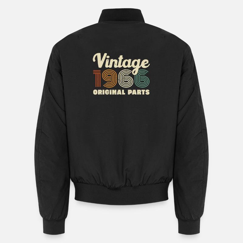 60 Ans 1966 Vintage Rétro Cadeau D'anniversaire Bomber unisexe