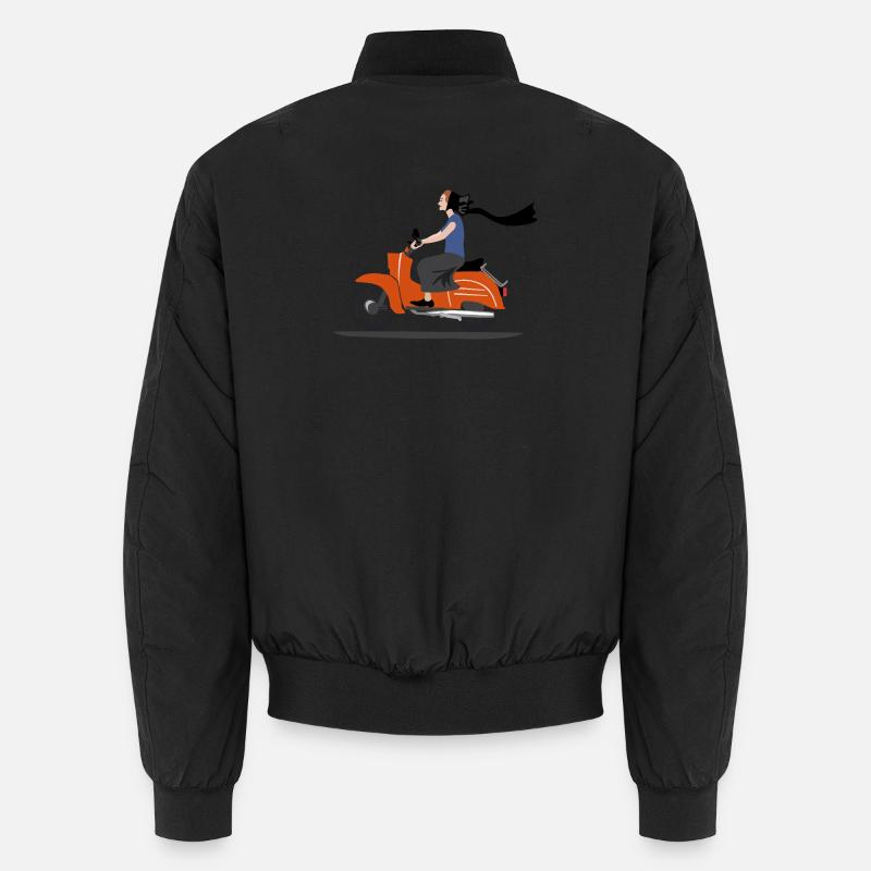 SERBSKA HOLCA MOPED - Unisex Bomberjacke - Schwarz