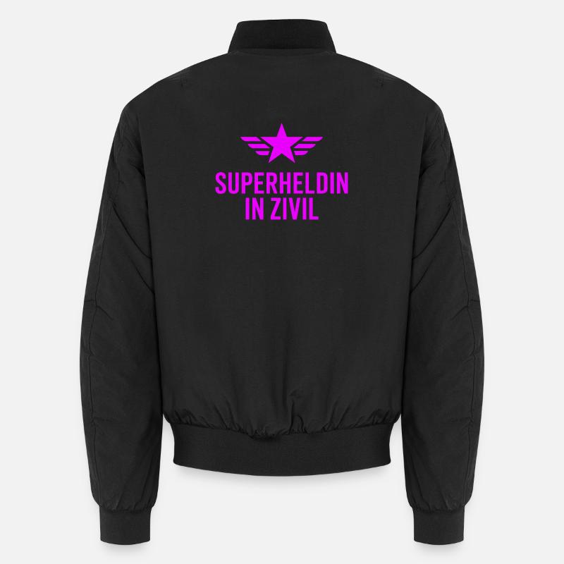 Superheldin In Zivil Superhero Superhelden Kostüm Unisex Bomberjacke