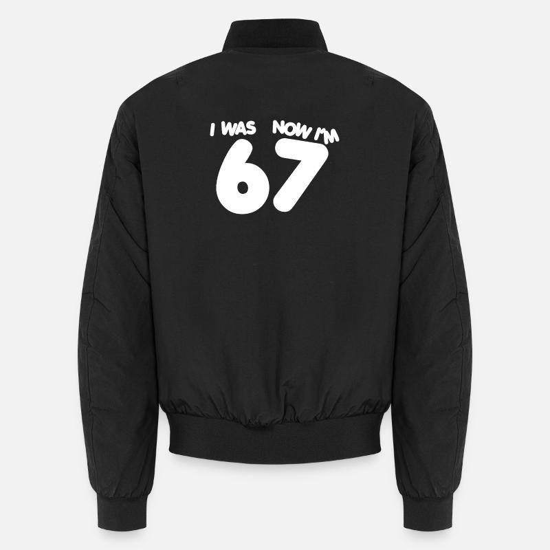 67 - Sieben Jahre alt Siebenundsechzig 7. Geburtstag Sechs Unisex Bomberjacke