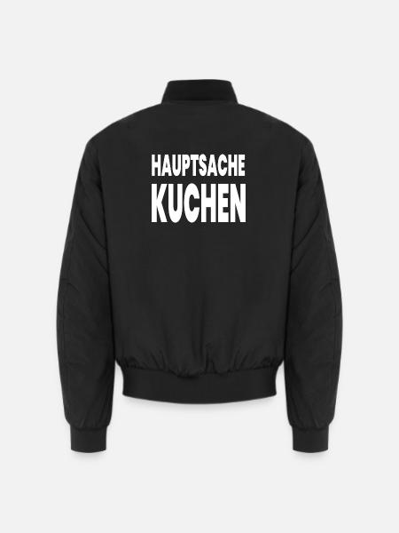 Kuchen - Unisex Bomberjacke - Schwarz