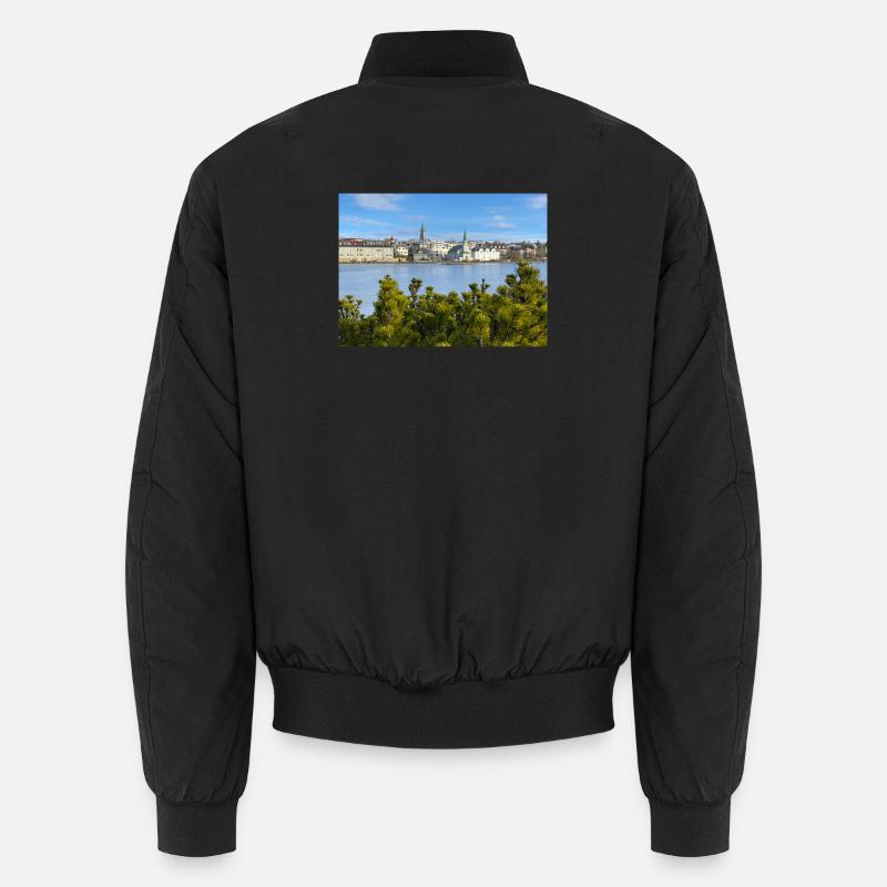 Reykjavik Waterfront Unisex Bomber Jacket