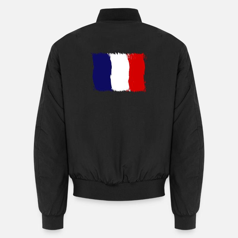 France - Unisex Bomber Jacket - black