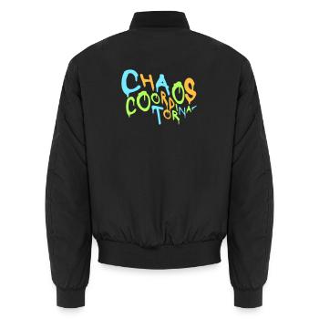 Chaos Coordinator Lustig Titel Eltern Lehrer Logo - Unisex Bomberjacke - Schwarz - Hinten - AI Model Male 185 light (185cm)