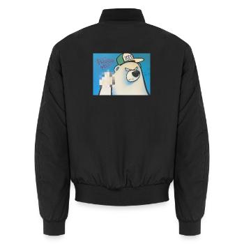 Du versiegelst - Unisex Bomberjacke - Schwarz - Hinten - AI Model Male 185 light (185cm)