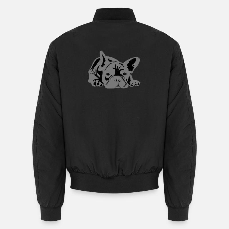bouledogue français 2 couleurs Bomber unisexe