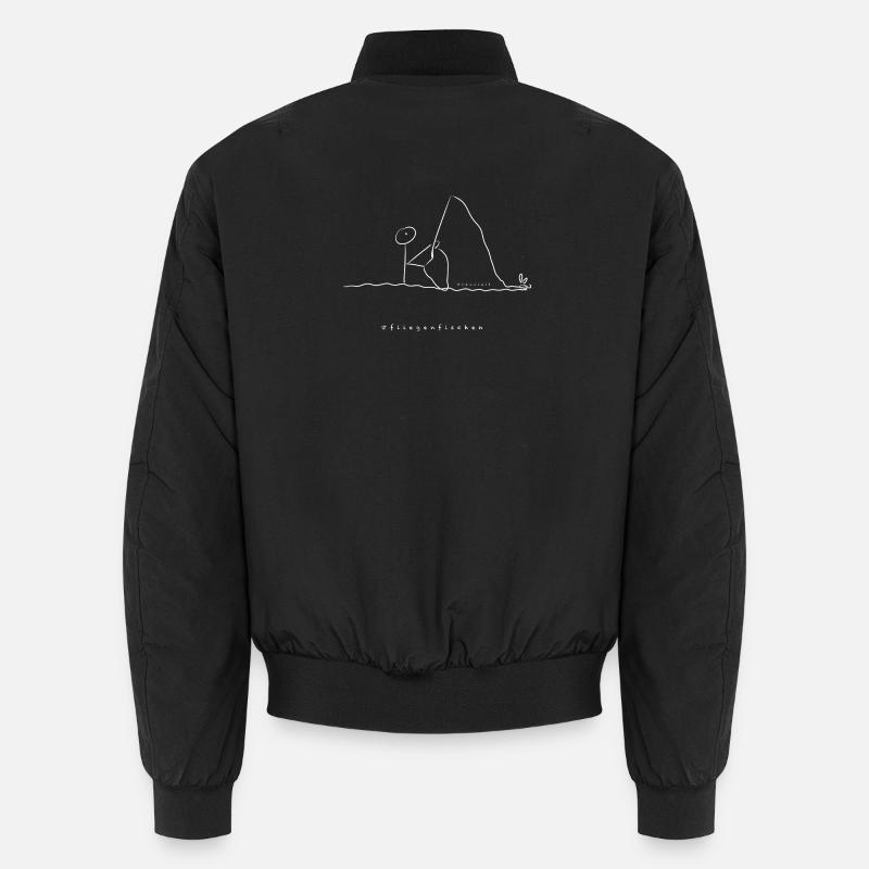 fliegenfischen Unisex Bomberjacke