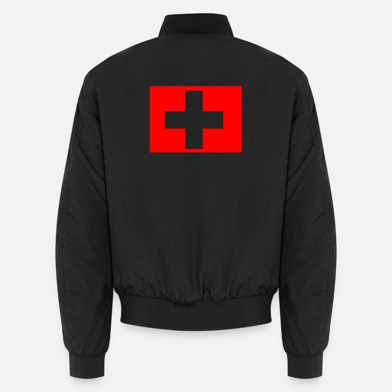Suisse - Bomber unisexe - noir