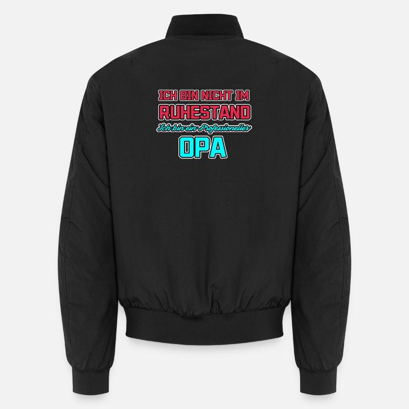 Statement Ruhestand Opa Senior Großvater Unisex Bomberjacke