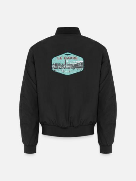 Le Havre Frankreich ist meine Heimatstadt - Unisex Bomberjacke - Schwarz
