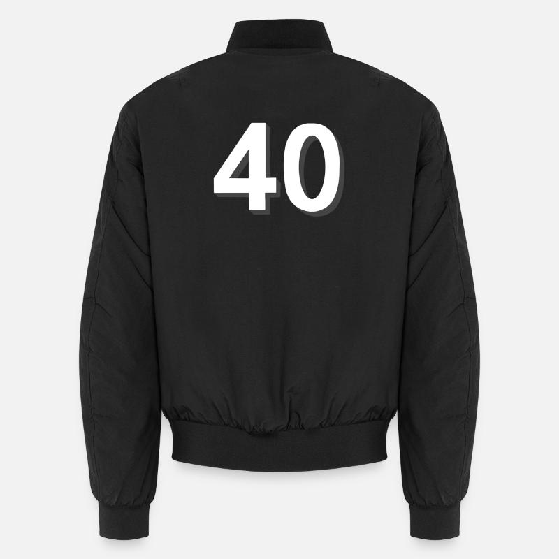 40 hell, feiern - Unisex Bomberjacke - Schwarz