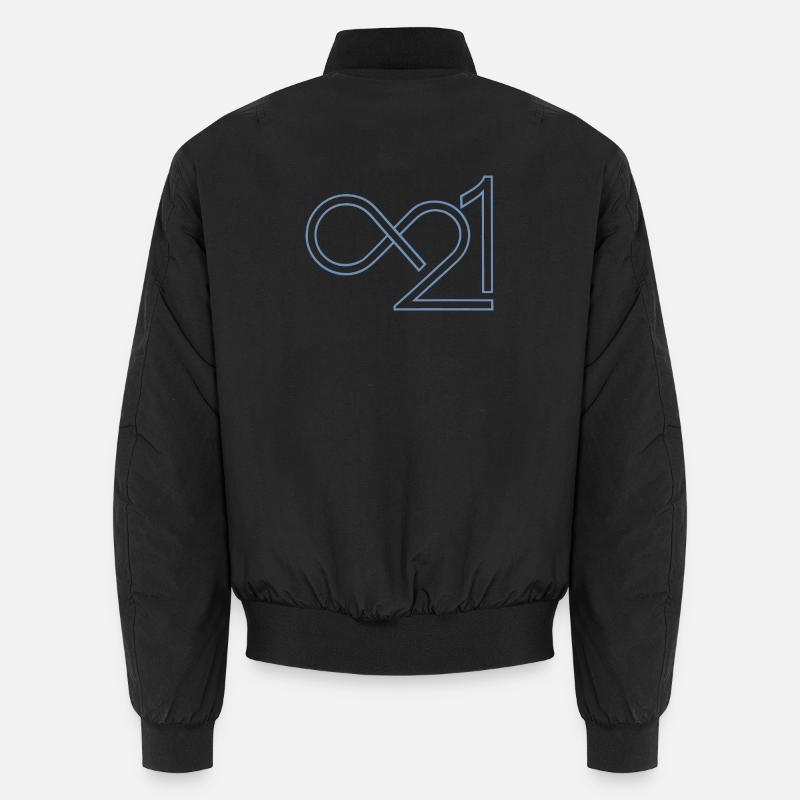 Bitcoin 21 Million Infinite Minimalist Unisex Bomber Jacket