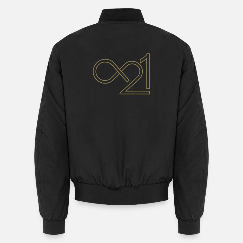 Bitcoin 21 Million Infinite Minimalist Unisex Bomber Jacket