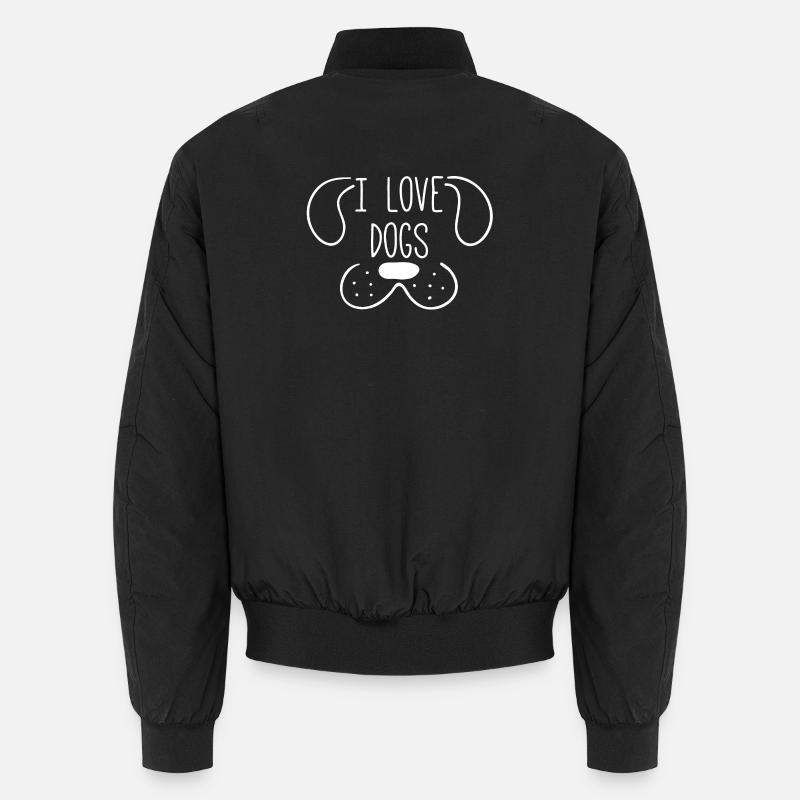 chien, j'aime mon chien, dog Bomber unisexe