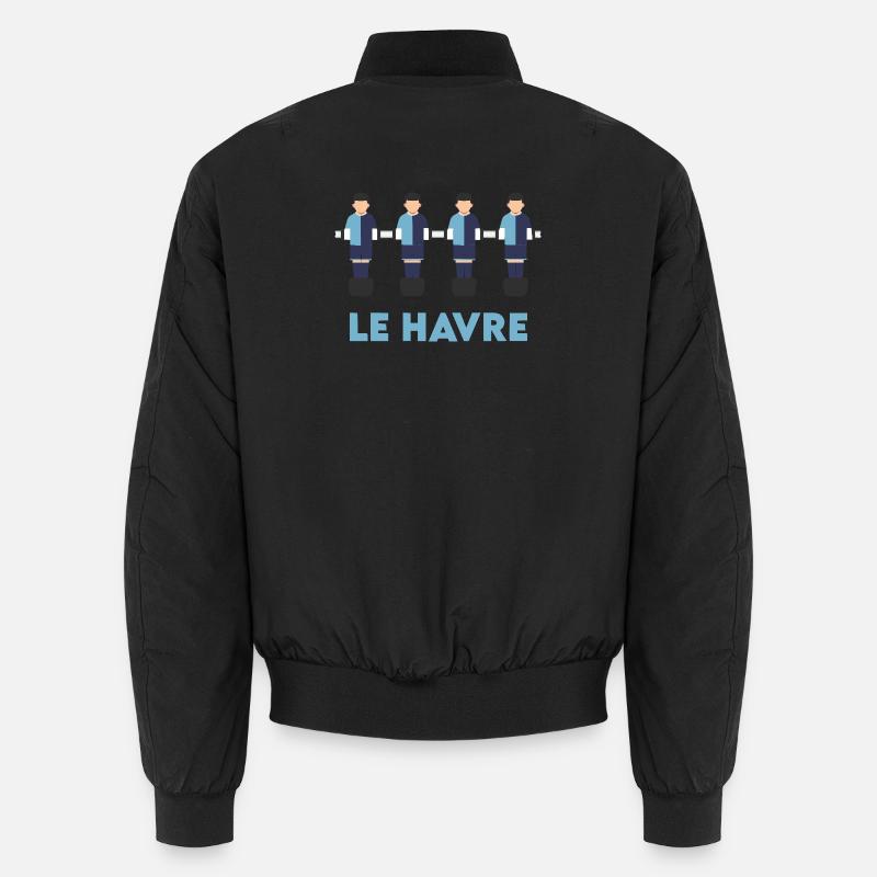 Le Havre - Unisex Bomberjacke - Schwarz