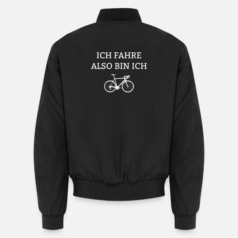 Fahrrad mit humoristischem Spruch Unisex Bomberjacke