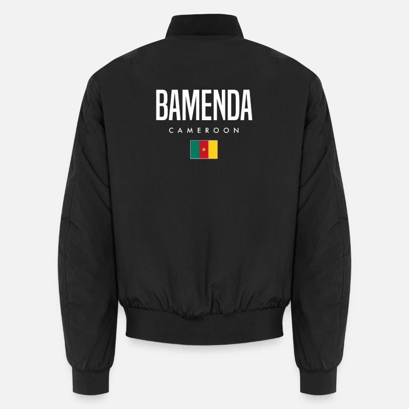 Bamenda Cameroon Cameroonian - Unisex Bomber Jacket - black