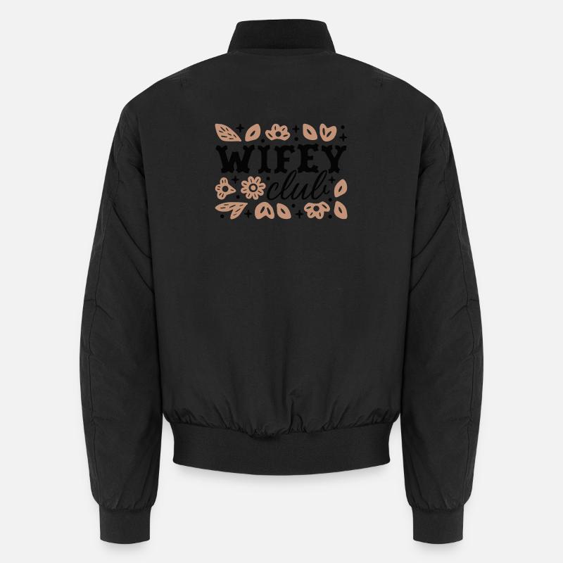 Ehefrau Club Ehefrau Brautdusche Land Blumen Boho Unisex Bomberjacke