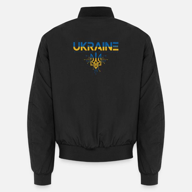 Schaltkreise Trident Ukraine Unisex Bomberjacke