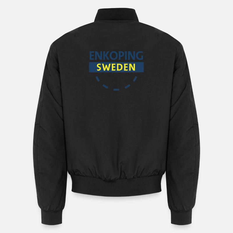Enköping Suède Panneau de la ville Bomber unisexe