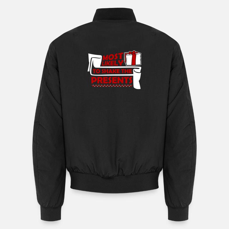 Le plus susceptible de secouer les cadeaux Noël Fun Bomber unisexe