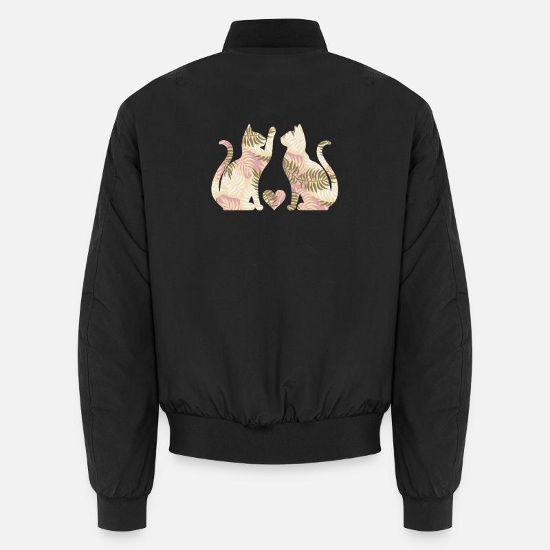 katzenfreunde - Unisex Bomberjacke - Schwarz