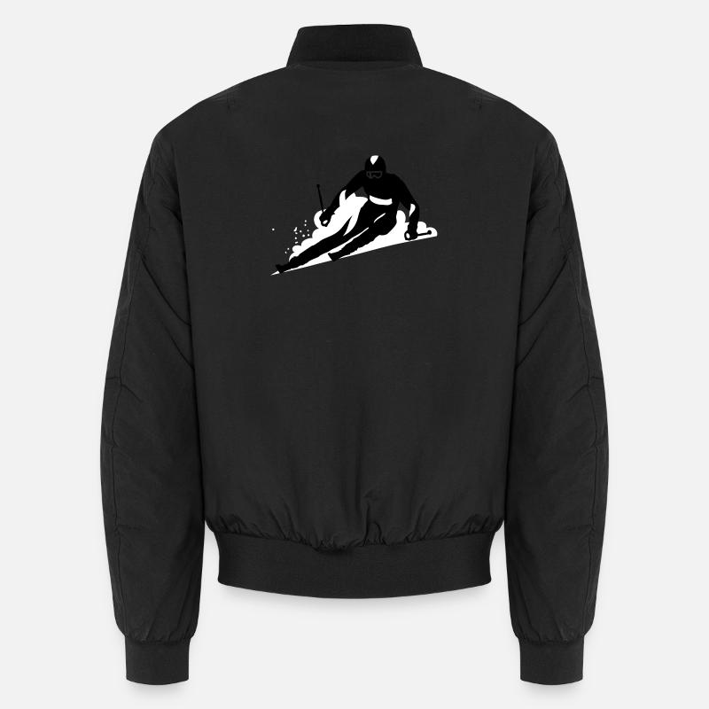 Ski - Unisex Bomberjacke - Schwarz