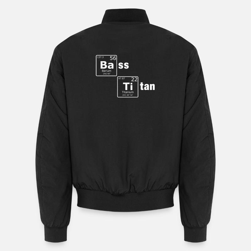 Bass Titan Periodensystem Elemente Nerd - Unisex Bomberjacke - Schwarz