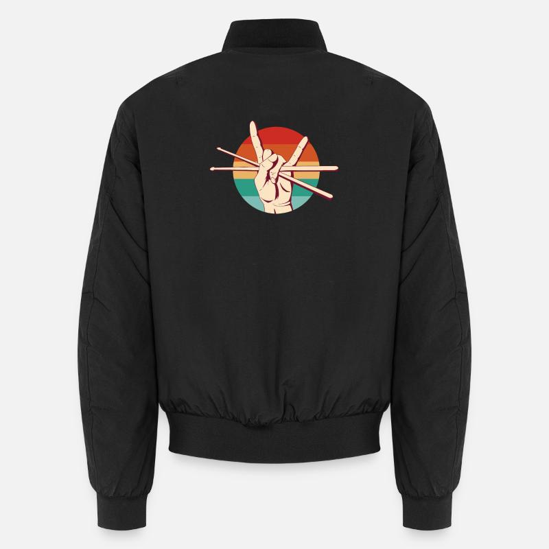 Drummer Rock Unisex Bomberjacke