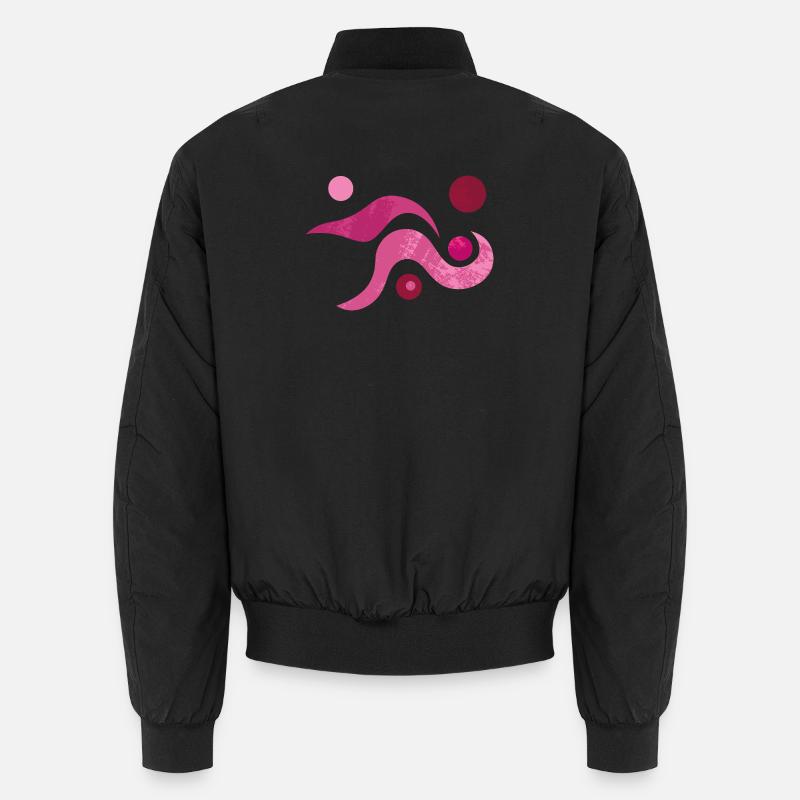 Yoga design_52 - Unisex Bomber Jacket - black