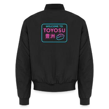 Welcome to Toyosu - Bomber unisexe - noir - Dos - AI Model Male 185 light (185cm)