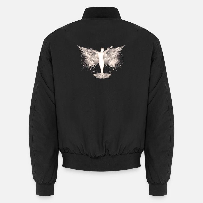 Angel - Unisex Bomber Jacket - black