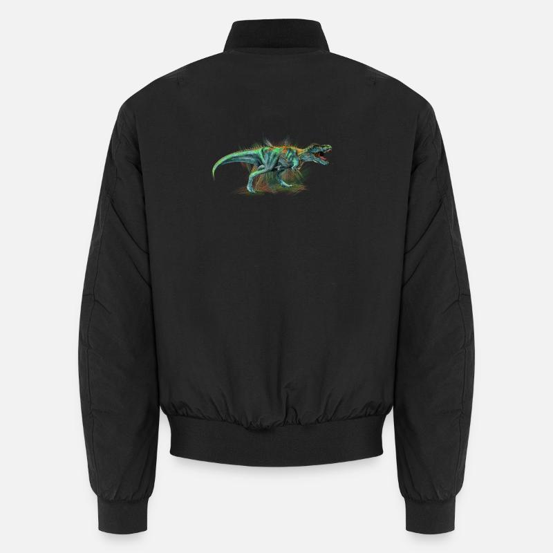 Dinosaur - Unisex Bomber Jacket - black