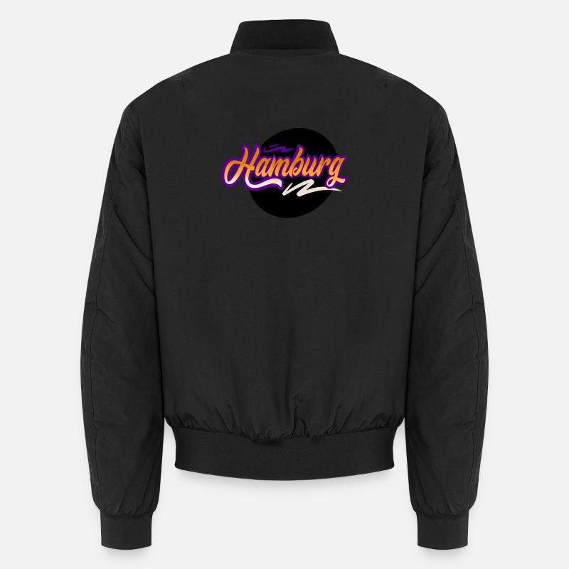 Hambourg - Bomber unisexe - noir