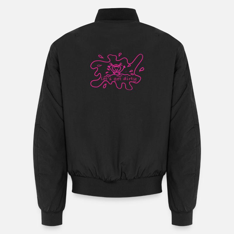 Let's Get Dirty Neon Splash Design Unisex Bomberjacke