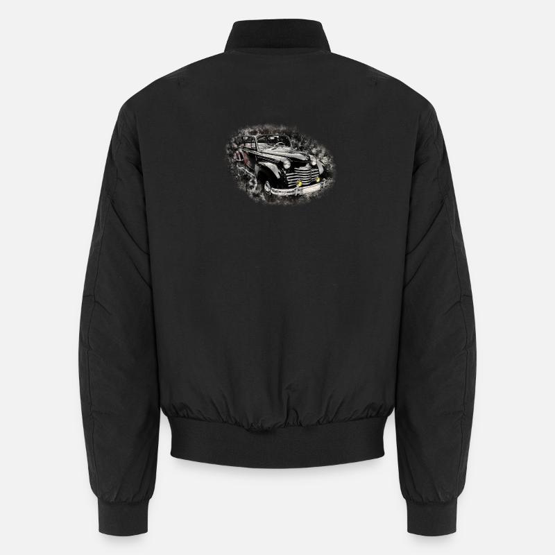 Nostalgisches Altes Amerikanisches Traumauto Unisex Bomberjacke