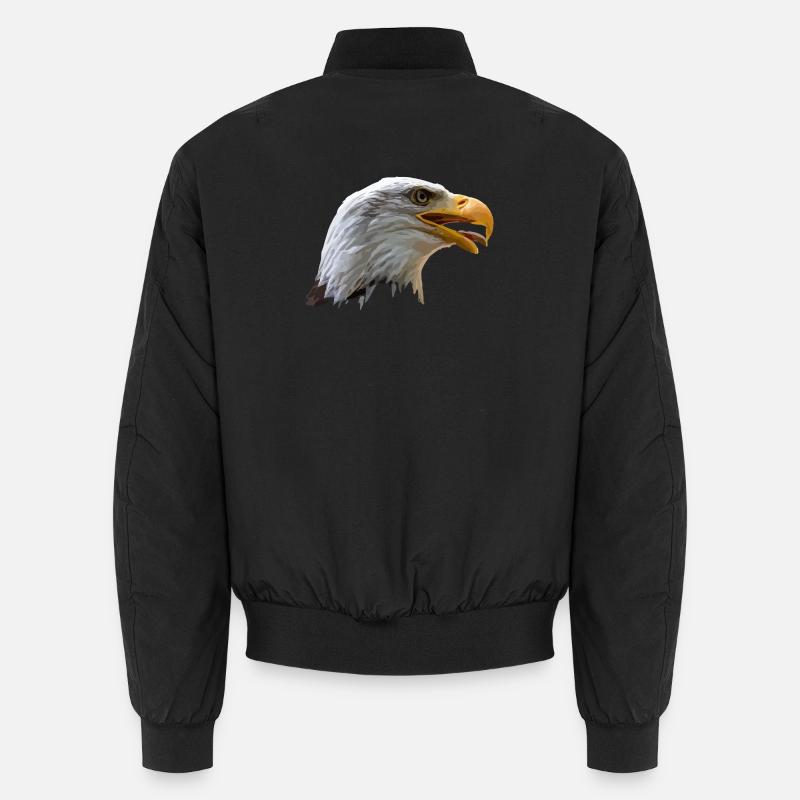 Weißkopfseeadler - Unisex Bomberjacke - Schwarz