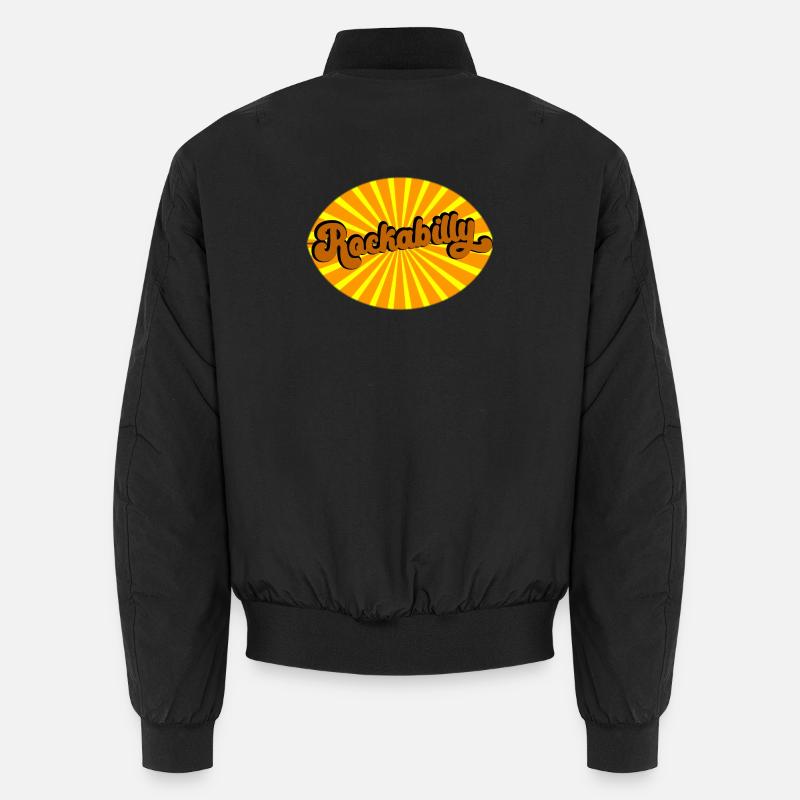 Rockabilly Vibes Retro - Unisex Bomber Jacket - black