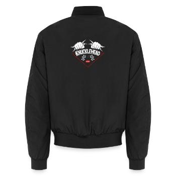 Knucklehead 1947 - Unisex Bomberjacke - Schwarz - Hinten - AI Model Male 185 light (185cm)