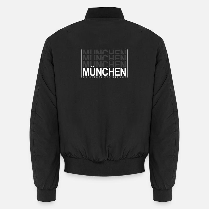München - Unisex Bomberjacke - Schwarz