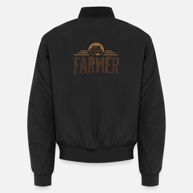 Farmer - Proud - Unisex Bomber Jacket - black