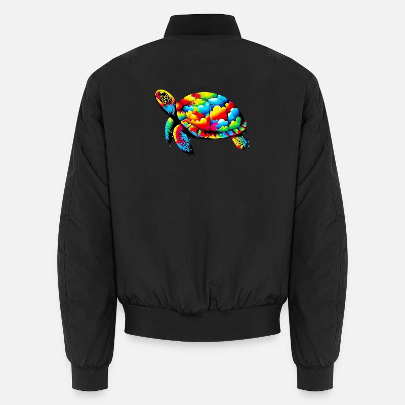 Schildkröte Unisex Bomberjacke