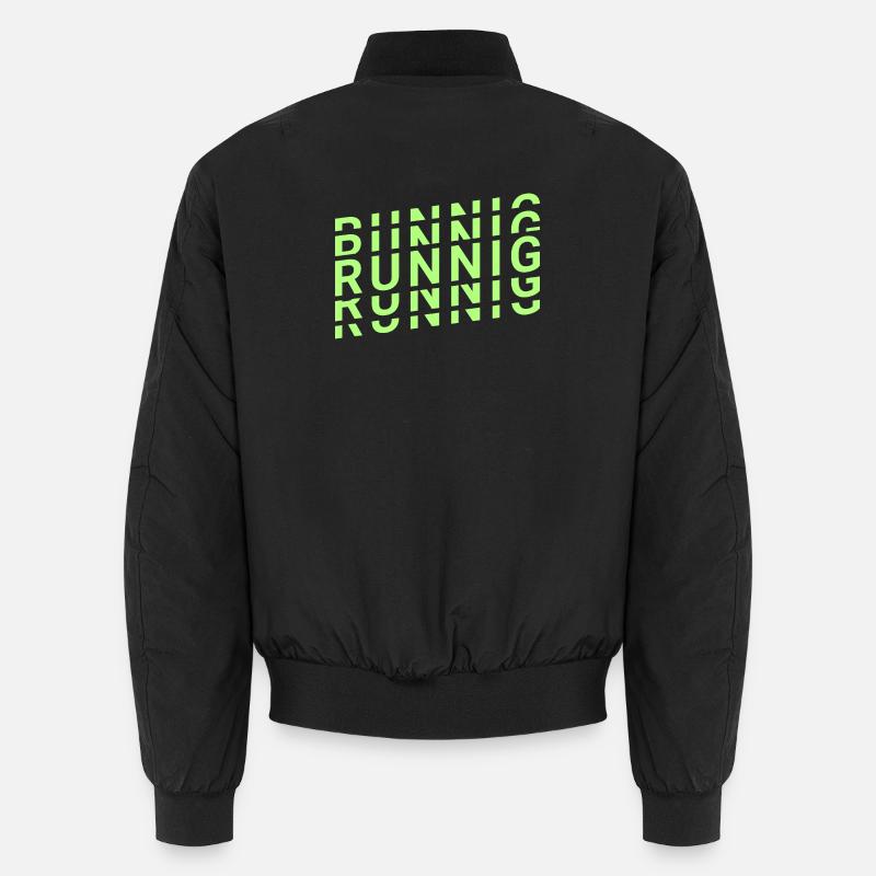 Running - Movement - Unisex Bomber Jacket - black