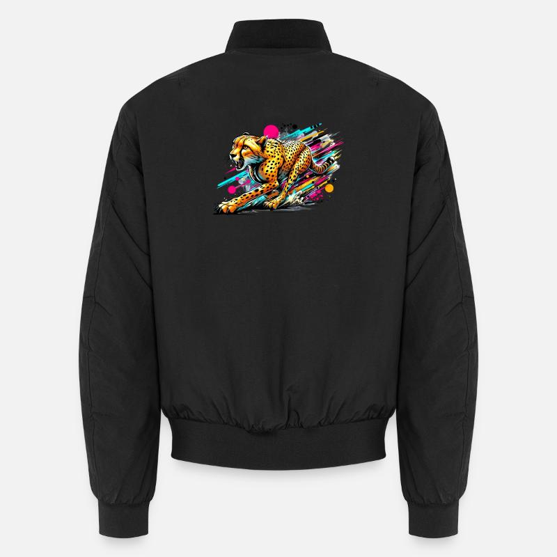 Gepard - Unisex Bomberjacke - Schwarz