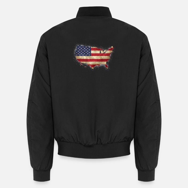 USA Design Flag Unisex Bomber Jacket